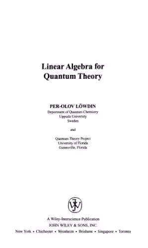 خرید و دانلود نسخه کامل کتاب Linear algebra for quantum theory