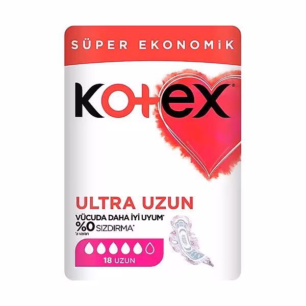 نوار بهداشتی کوتکس،ترکیه، مدل Ultra Uzun بسته 18عددی