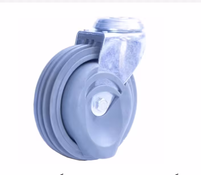 چرخ فروشگاهی شیار دار بلبرینگی وارداتی سایز 125