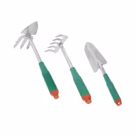 ست باغبانی بیلچه شنکش کج بیل 3 عددی