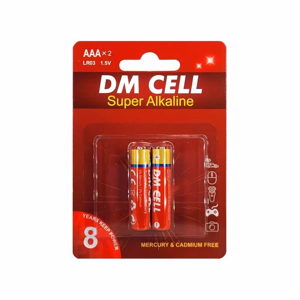 باتری نیم قلم سوپر آلکالاین DM CELL