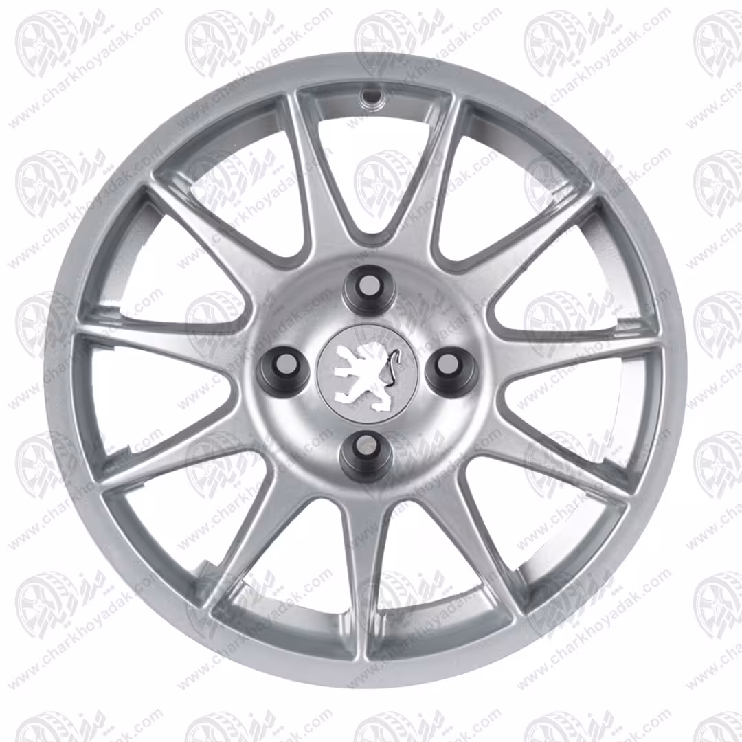 رینگ اسپرت سایز 14 / 11 پر اسپیدلاین کد 017 نقره ای اروند ( پژو405،پژو پارس)