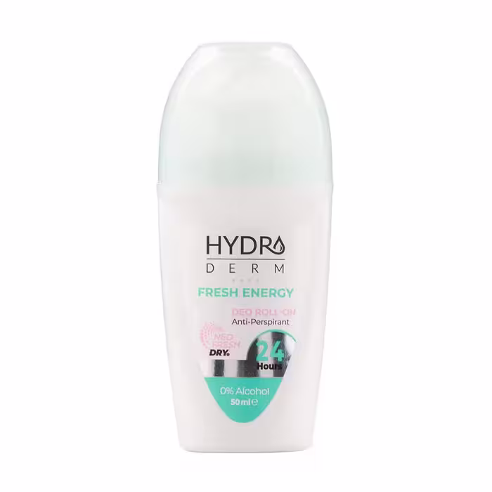 رول ضد تعریق زنانه هیدرودرم مدل فرش انرژی 50میلی لیتر | Hydroderm Fresh Energy Women Deo Roll On Anti Perspirant