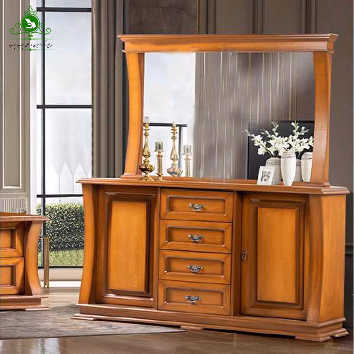 آینه و کنسول MDF مدل روژان