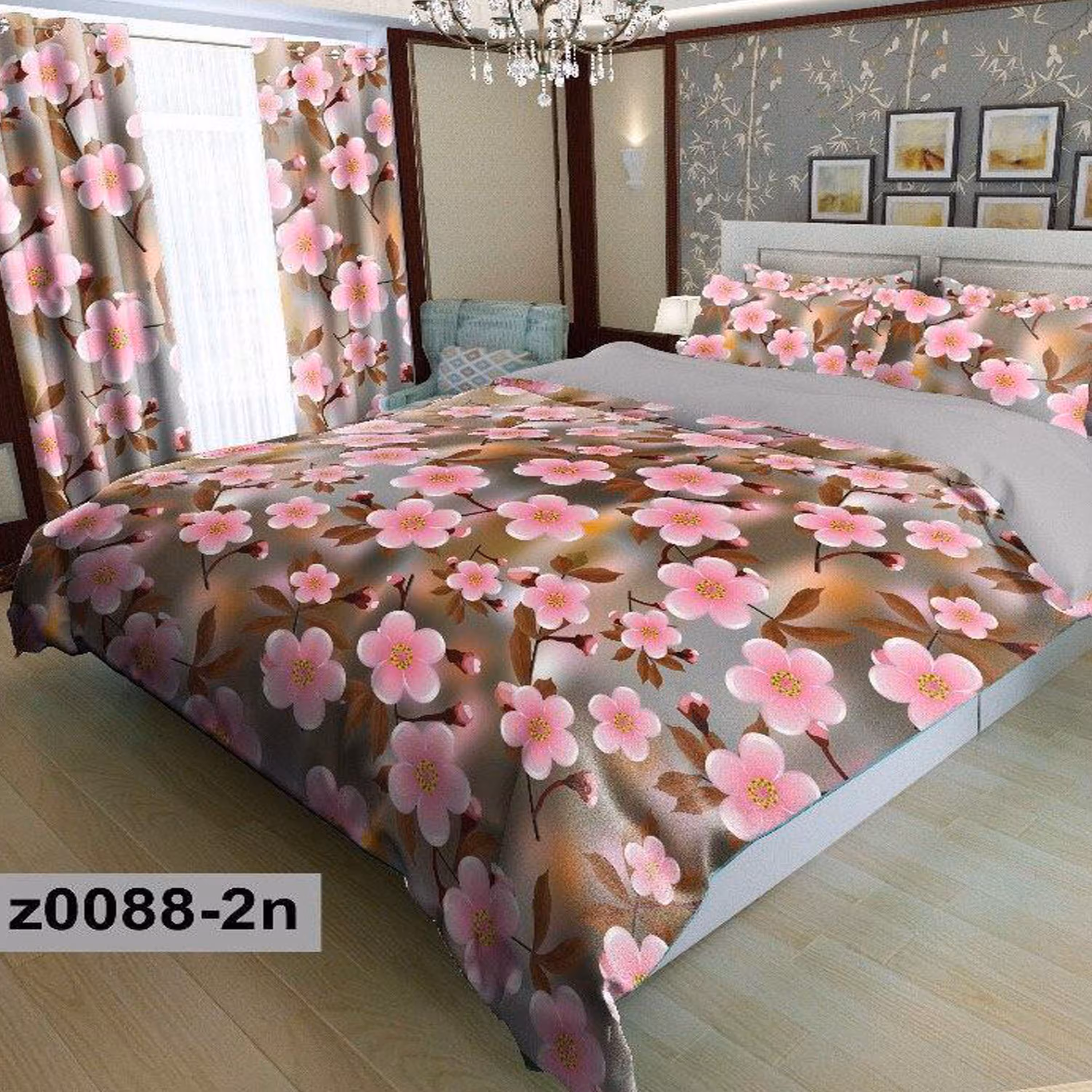 سرویس روتختی 2 نفره تنسل چاپی برندترک لند(Turk Land) z 88