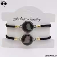 دستبند ست کاپلی کیوت شب تاب مدل دایناسور