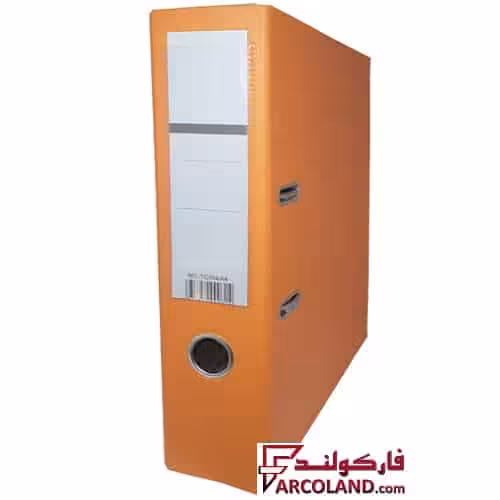 زونکن نارنجی سایز A4 کتان 7.5 سانتی متر سایز A4