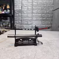 شمشیر فلزی 15 سانتی انیمه شیطان کش تانجیرو