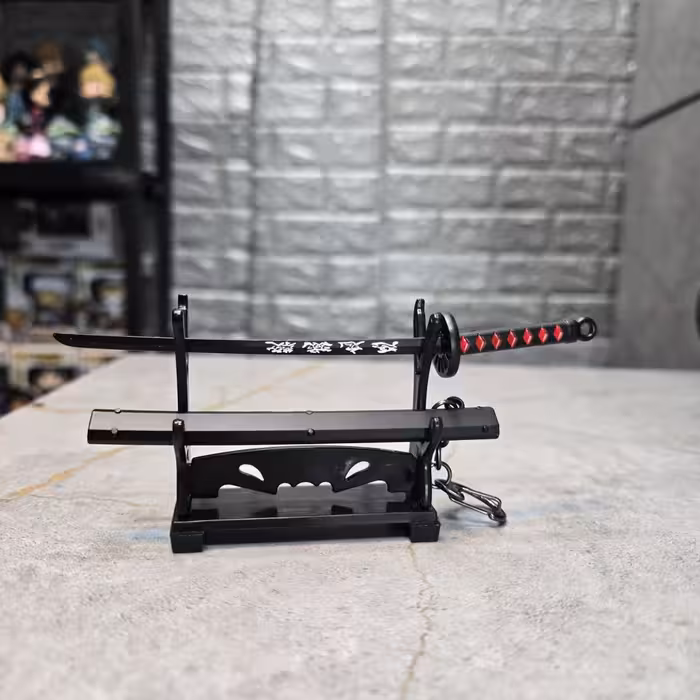 شمشیر فلزی 15 سانتی انیمه شیطان کش تانجیرو