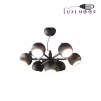 لوستر مدرن اویز مولکولی هفت شعله آقای نور مدل EA-7