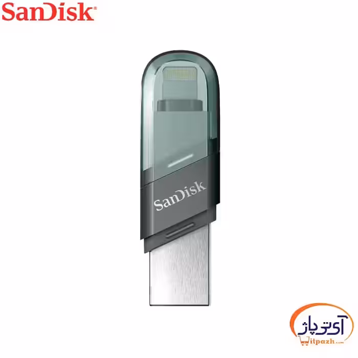 فلش مموری Lightning سن دیسک 128 گیگابایت مدل iXpand FLIP