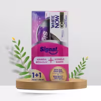 خمیر دندان سیگنال وایت ناو مدل Glossy Shine  مکمل سفیدکننده CC