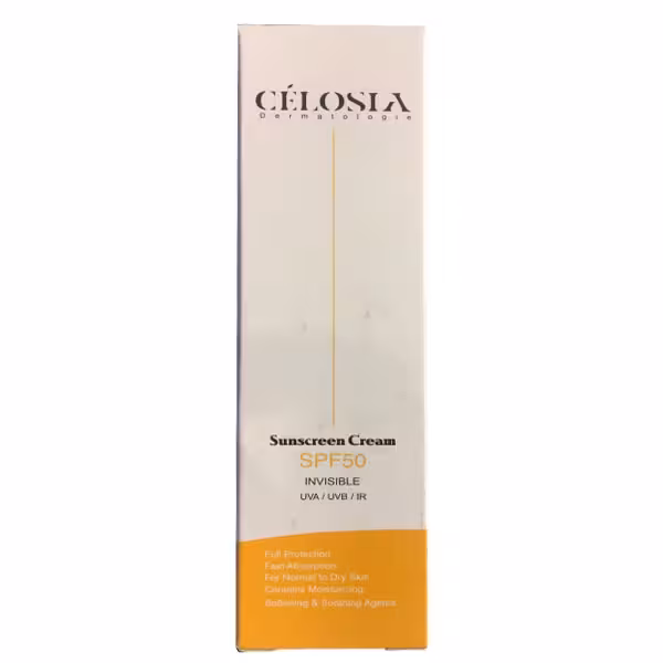 کرم ضدآفتاب SPF50 سلوسیا (بی رنگ )