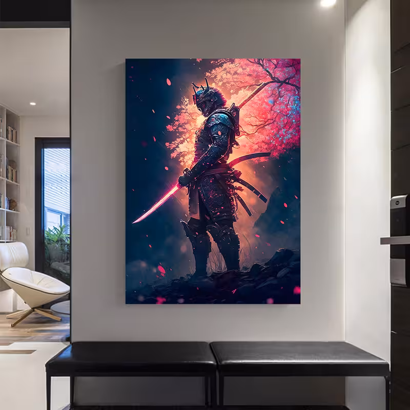 تابلو شاسی مدل گیمینگ سامورایی کد 04 | دنیای قاب