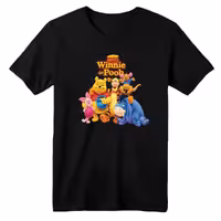 تی شرت آستین کوتاه بچگانه مدل پو کد 5 رنگ مشکی