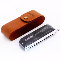 سازدهنی کروماتیک ایستاپ PERFORMER EAP 12Chromatic Easttop Performer EAP 12 Harmonica