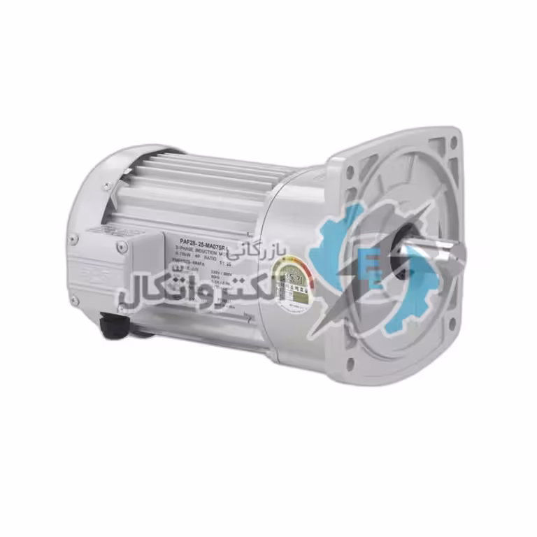 موتور گیربکس 0.75 کیلووات، 45 دور، سه فاز دارای فلنج B5 برند SPG کره جنوبی