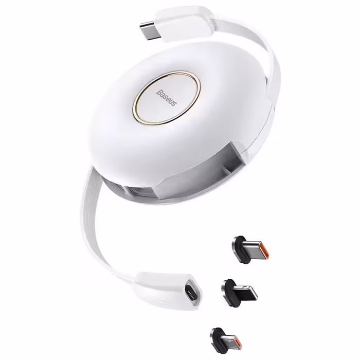 کابل تبدیل USB-C به MicroUSB/USB-C/لایتنینگ باسئوس مدل 20W PD طول 1 متر