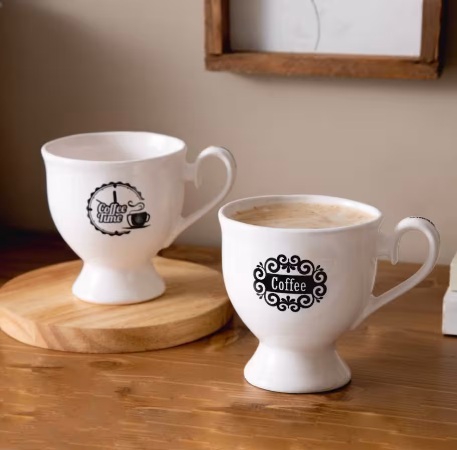 فنجان پایه دار سرامیکی