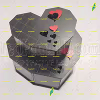 باکس یا جعبه چوبی هدیه ولنتاین یا روز پدر یا مادر  کد742 تابلو سازی رضا (پس کرایه)