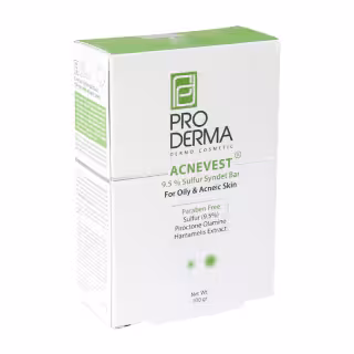 پن مناسب برای پوست های چرب و جوشدار حاوی 9.5% گوگرد 100 گرمی پرودرما