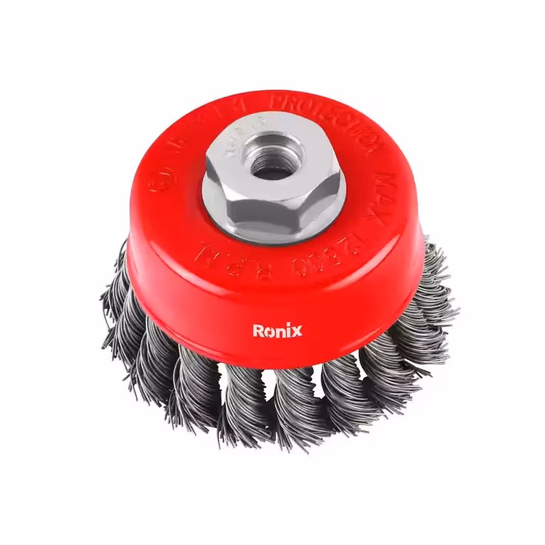 برس بافتی کاسه ای 75 میلی متری رونیکس مدل RH-9942