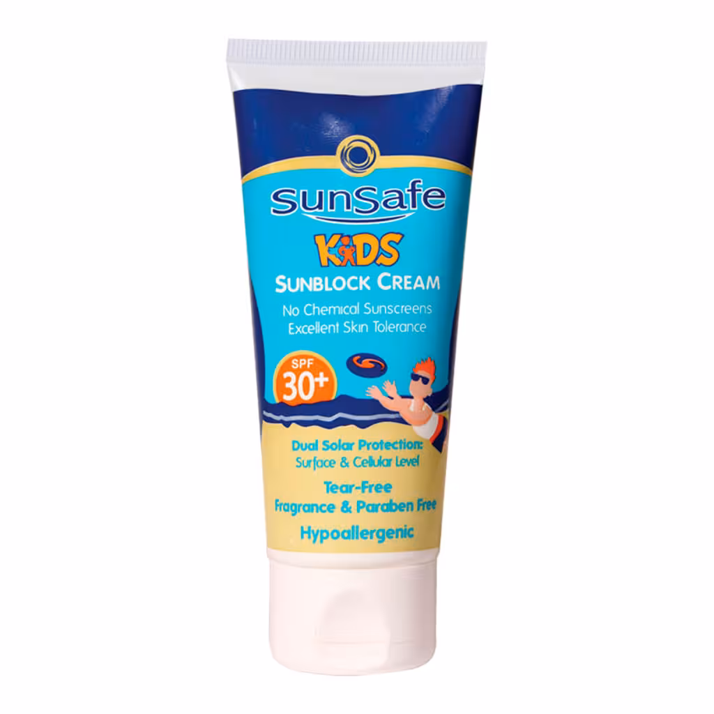 کرم ضد آفتاب کودکان سان سیف SPF30 حجم 50میلی لیتر | Sun Safe Kids Sunblock Cream SPF30