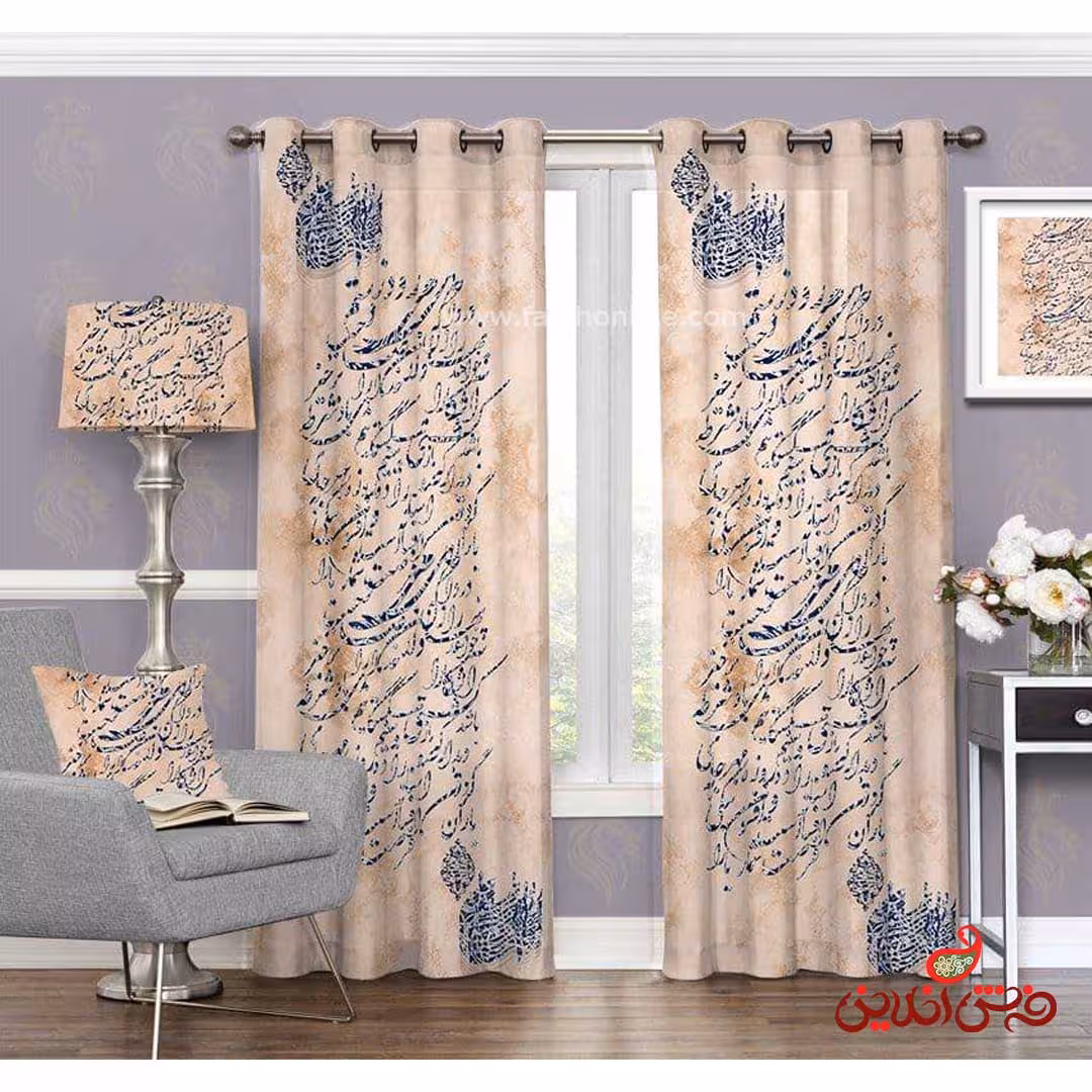 پرده 2 عددی  نستعلیق سنتی کد 3653