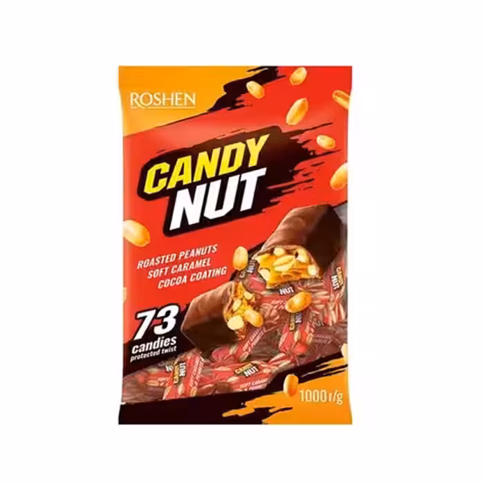 شکلات کاراملی با مغز بادام زمینی روشن Roshen candy Nut