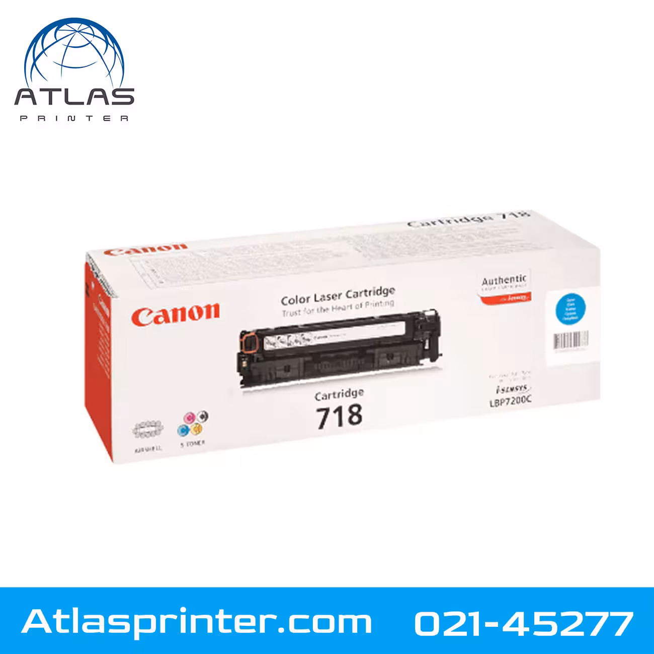 کارتریج لیزری کانن Canon 718 آبی