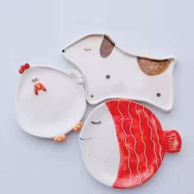 بشقاب سروصبحانع طرح حیوانات