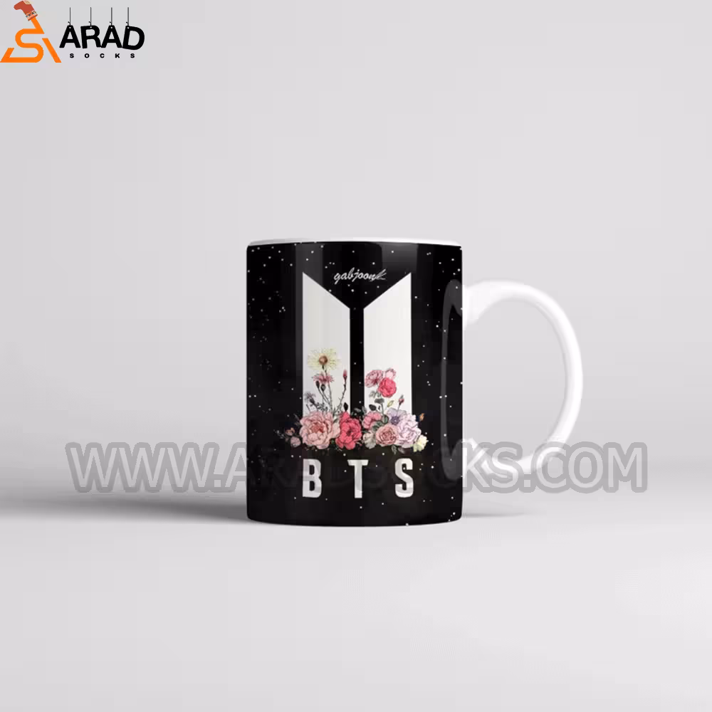 ماگ سرامیکی طرح بی تی اس