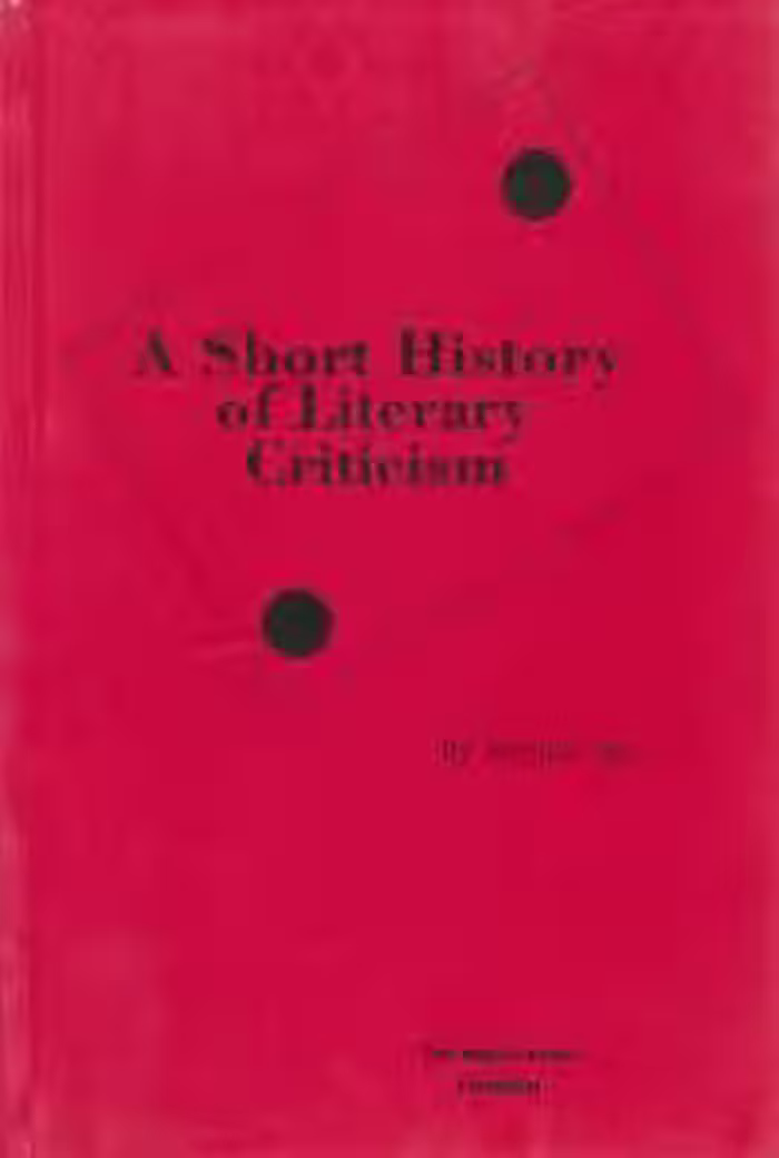 A Short History of Literary Criticism