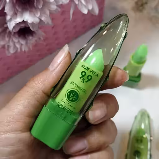 رژلب گیاهی آلوئه ورا رژ لب مکه ای