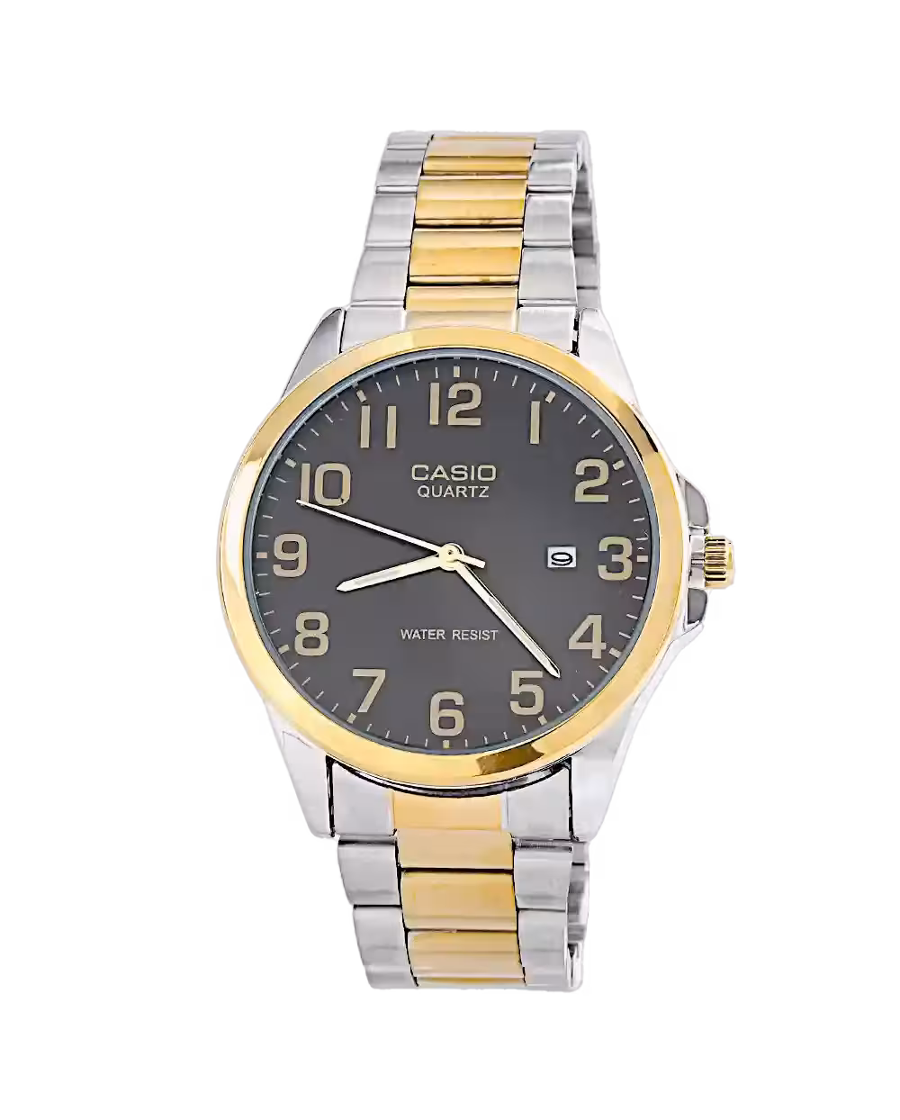 ساعت مچی مردانه کاسیو CASIO مدل 1556 | نقره ای طلایی