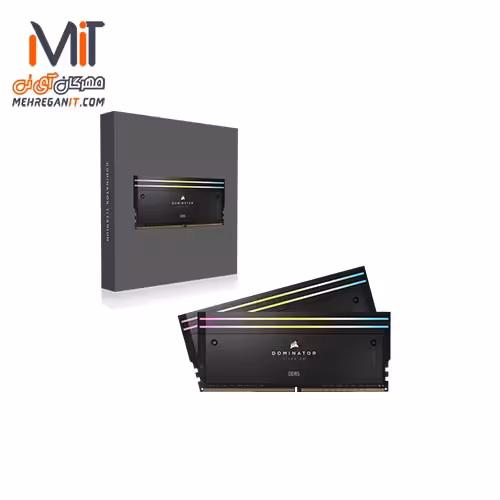 رم دسکتاپ کورسیر Dominator Titanium 48GB Dual 6000MHz DDR5 CL30 مشکی ‌