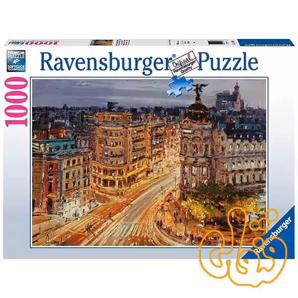 پازل 1000 قطعه رونزبرگر نقاشی خیابان گرند مادرید Painting of Madrid, Grand Street 12000609