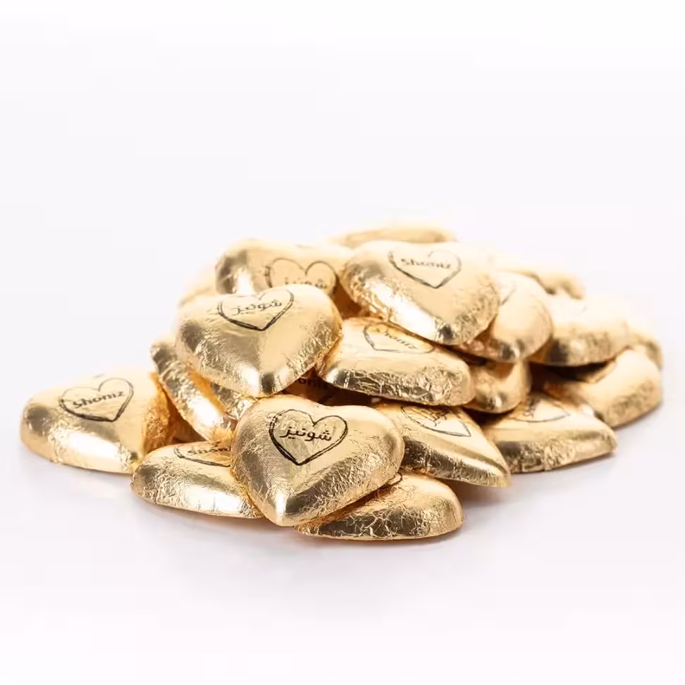 شکلات قلبی طلایی شیری شونیز 500 گرمی