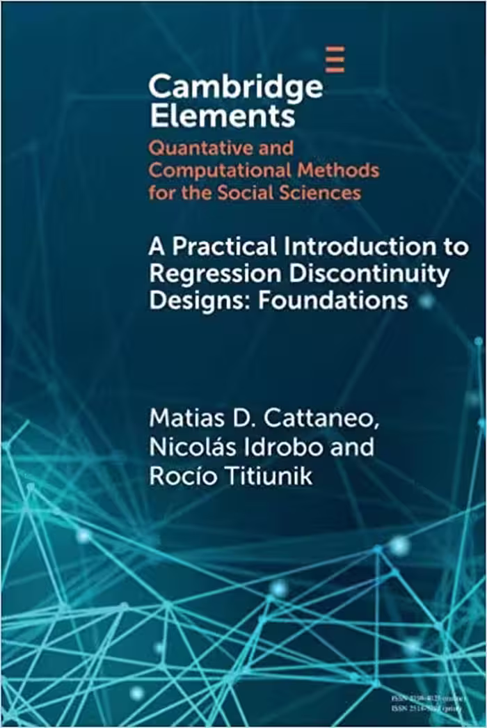 خرید و دانلود نسخه کامل کتاب A Practical Introduction to Regression Discontinuity Designs - Pdf