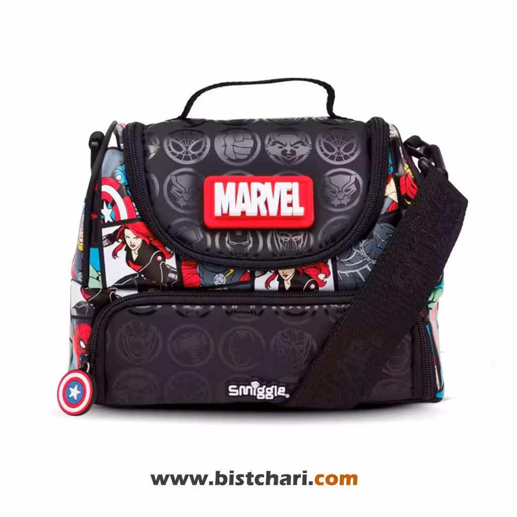 کیف غذا 2 طبقه مدل Marvel برند اسمیگل Smiggle کد 375556