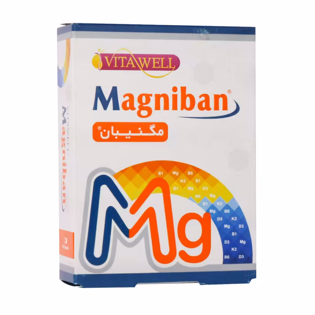 کپسول مگنیبان ویتاول 30 عدد Vitawell Magniban 30 Capsules