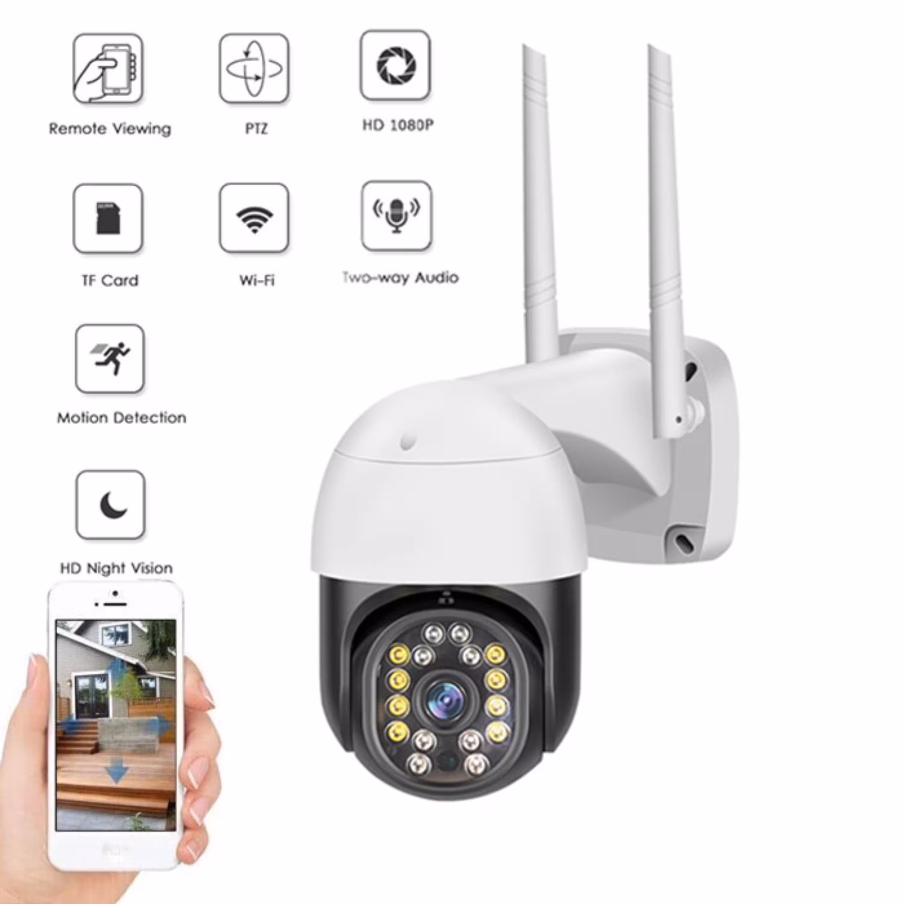 دوربین بی سیم مینی اسپید دام V380PRO کیفیت 5 مگ