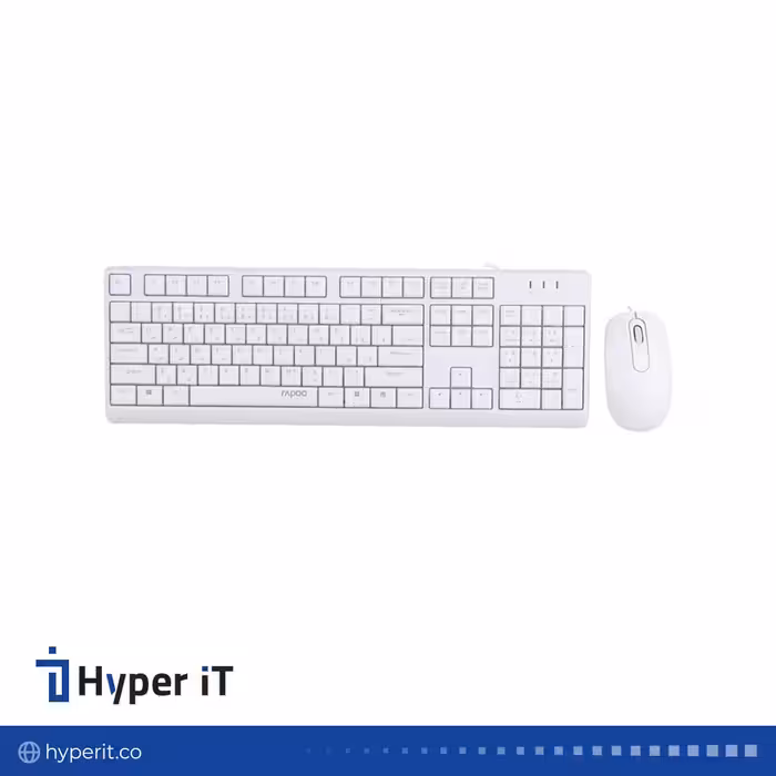 کیبورد و ماوس رپو مدل X130 Pro رنگ سفید