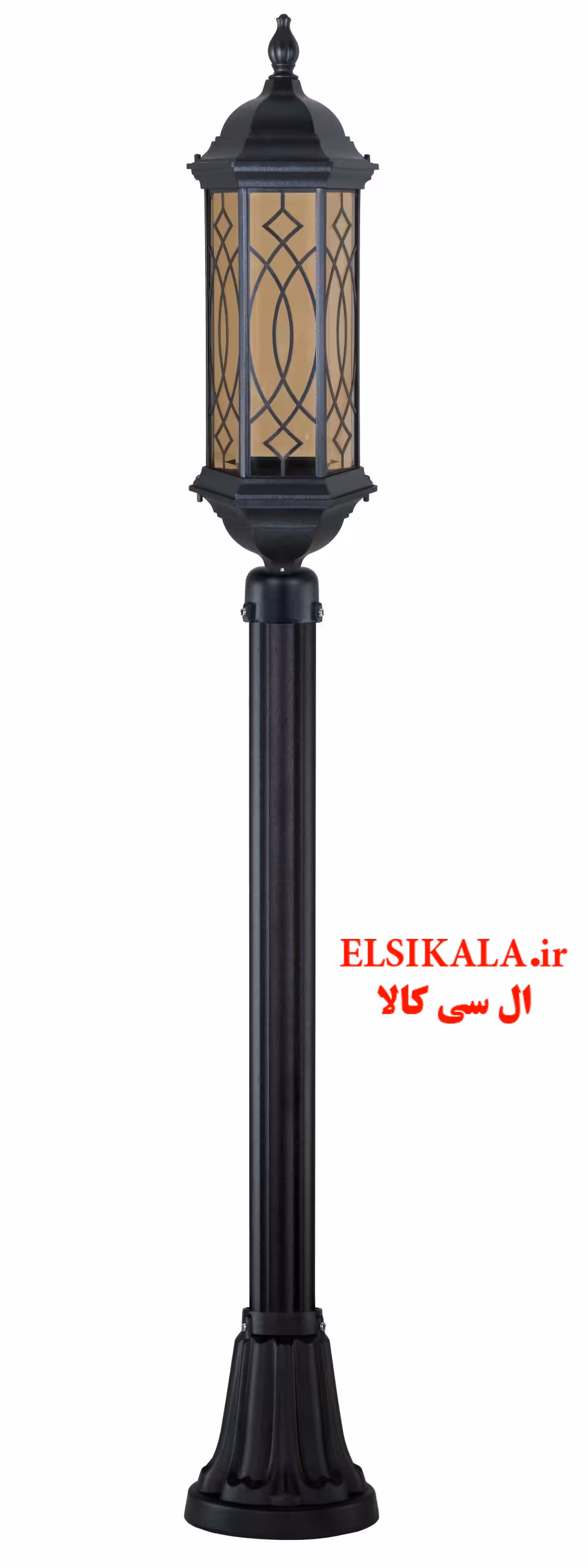 چراغ سرلوله شش ضلعی بلند طرحدار آلمینیوم دایکاست