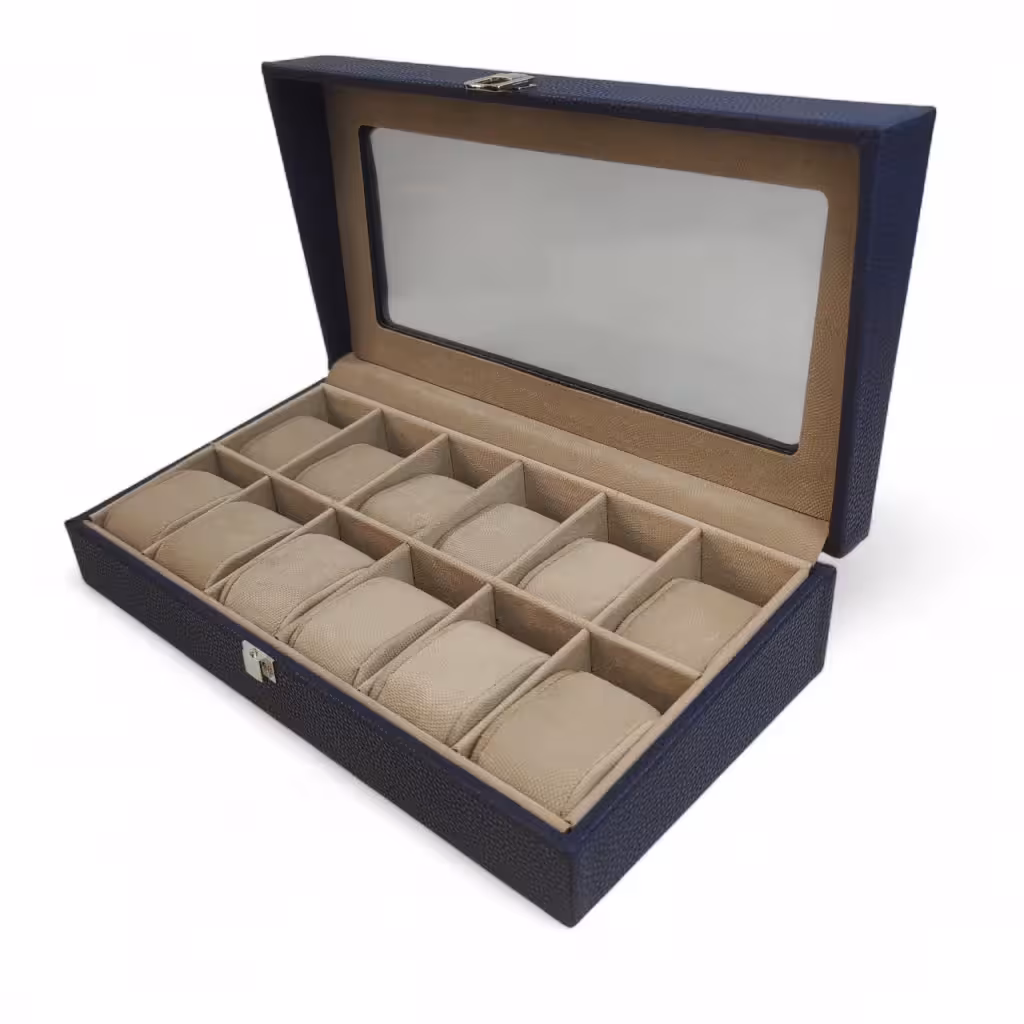 جعبه ساعت 12 تایی چرمی هرمس کد BC5514