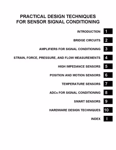 خرید و دانلود نسخه کامل کتاب Practical Design Techniques for Sensor Signal Conditioning