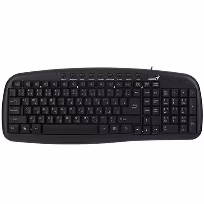 کیبورد جنیوس مدل KB-M225C همراه با حروف فارسی