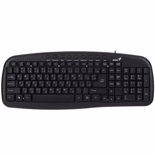 کیبورد جنیوس مدل KB-M225C همراه با حروف فارسی
