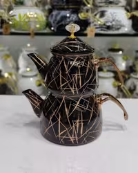 کتری قوری لعابی شاهین کد 105