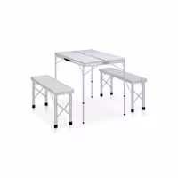 میز صندلی تاشو چهار نفره آلومینیومی مدل TCN-4